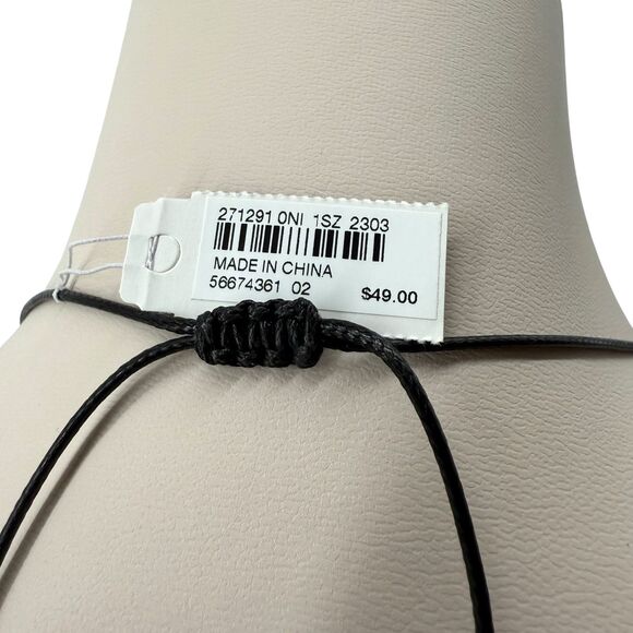 J. Jill Stone Necklace Faceted Agate Pendant Tassel Long Multi Beaded Adjustable - Picture 14 of 14